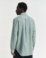 Regular Fit Baumwoll Leinen Hemd XXXL - Woody Green