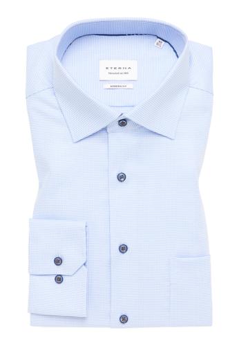 Hemd Twill super langer Arm (72 cm) 44/Langarm - 65cm MODERN FIT - Hellblau