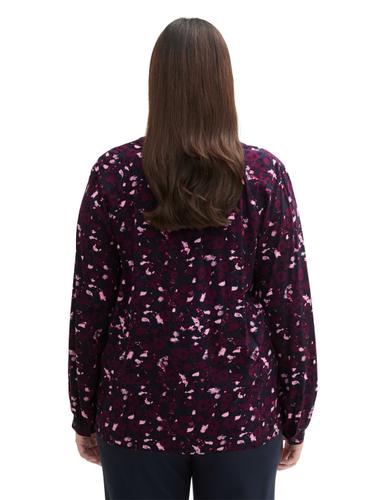 Plus Size - Loose Fit Bluse aus Viskose 46 Loose Fit - Berry Autumn Floral Design