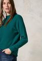 Strukturmix Dolman Pullover XL - Petrol Green