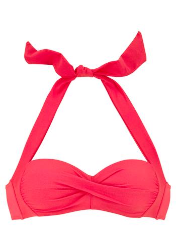 lascana Bügel-Bandeau-Top 38D - Coral