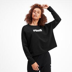 PUMA Damen Sweatshirt NU-TILITY Cropped Crew Sweat S in Schwarz