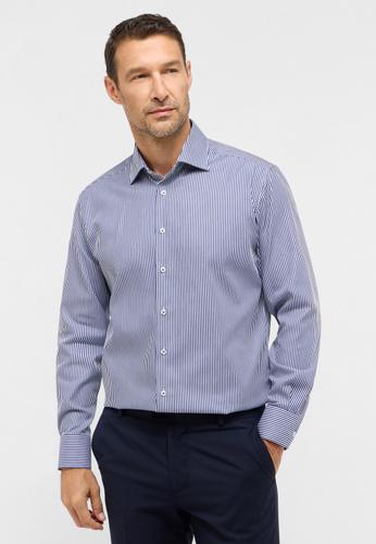 Hemd Satingewebe Langarm 41/Langarm - 65cm MODERN FIT - Navy