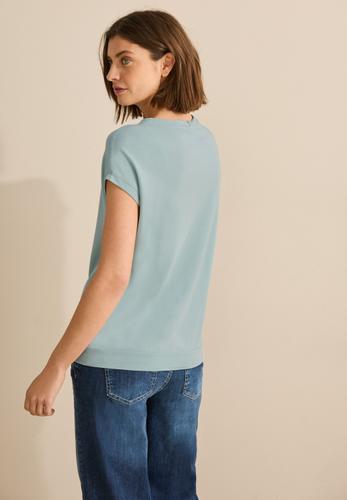 T-Shirt mit Glitzer-Print L - Cool Salvia Green