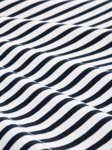 T-Shirt mit Streifenmuster XL Regular Fit - Navy White Stripe