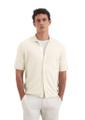 Strick-Bowlinghemd regular Beige L
