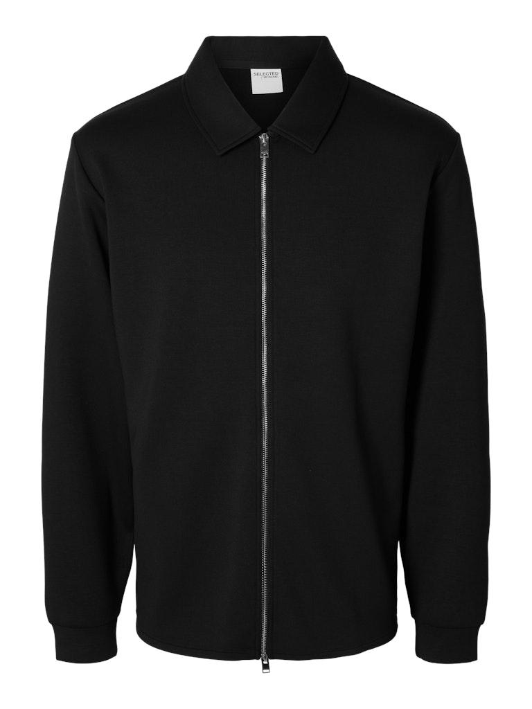 SLHEMANUEL SOFT FULL ZIP SWEAT NOOS Schwarz S