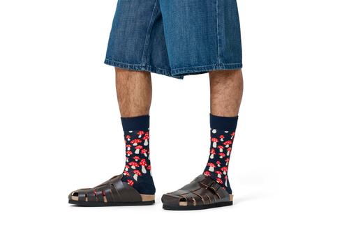 Socken "Mushroom" - Dunkelblau / 36-40