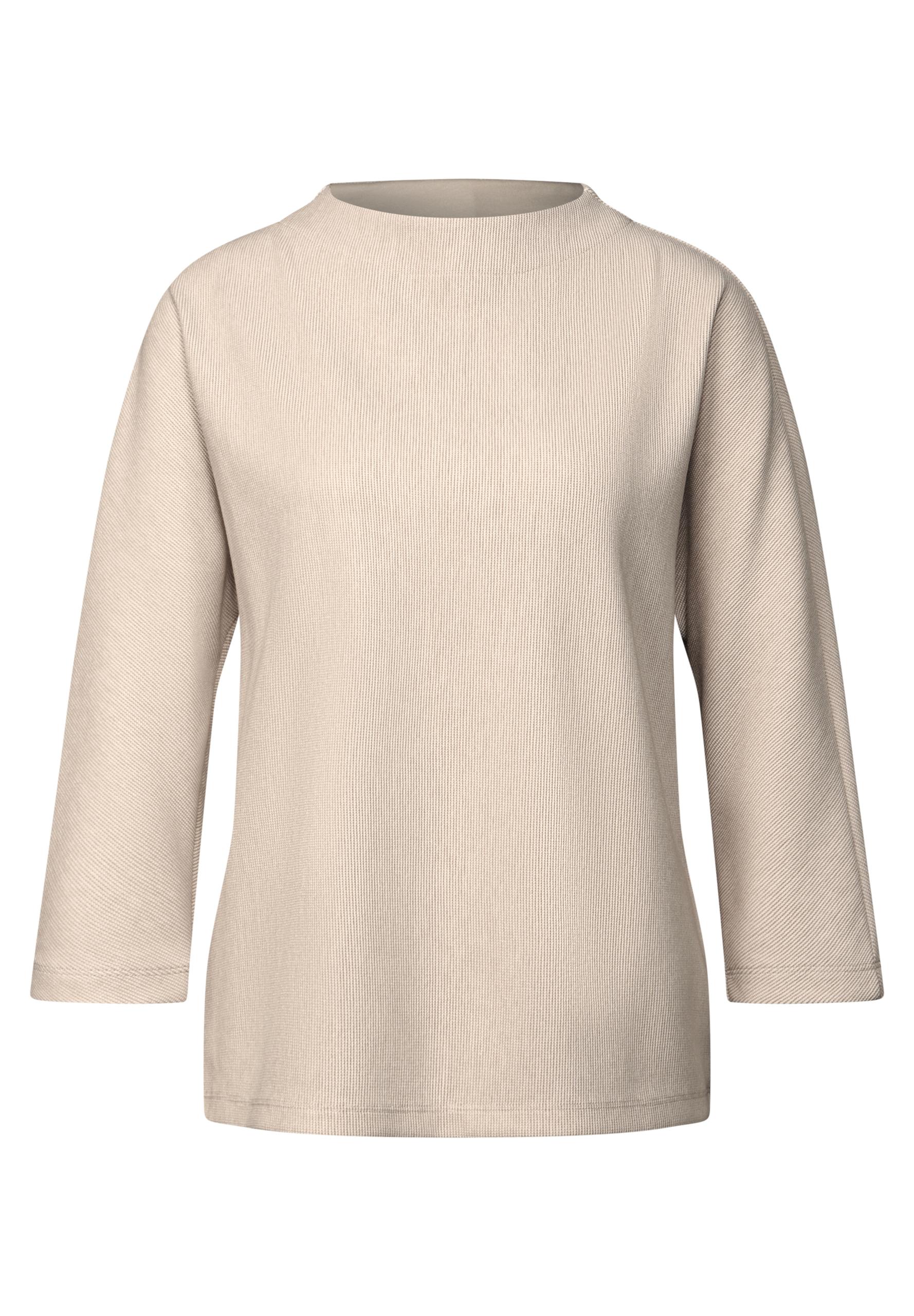 Two-Tone Strukturshirt 36 - Safari Beige