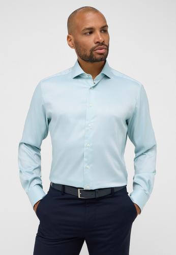 Performance Shirt Natté-Stretch Langarm 45/Langarm - 65cm MODERN FIT - Grün