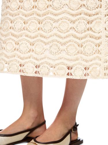 Ajour-Rock mit Mini-Perlen 36 - Bright Ecru