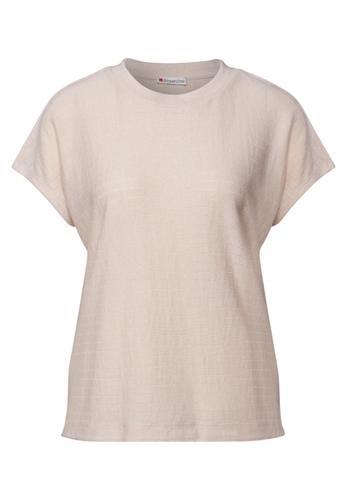 Shirt mit Streifenstruktur 36 - Moonstone Sand