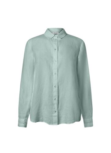 Bluse 1/1 Arm Straight Fit - Light Aqua