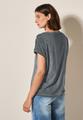 T-Shirt mit Knopfdetail L - Volcanic Grey