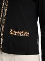 Zippjacke aus Baumwoll-Jersey Schwarz 40