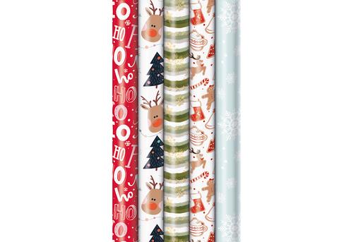 Weihnachts-Geschenkpapier-Röllchen 'Pure Green'