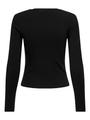 ONLRILEY O-NECK L/S TOP JRS NOOS Schwarz XL