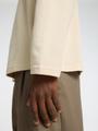 SLHLOOSEOSCAR LS O-NECK TEE NOOS M Locker geschnitten - Oatmeal
