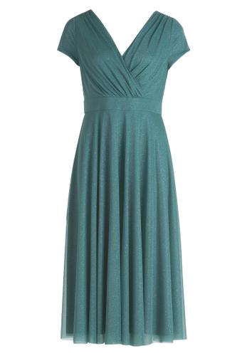 Cocktailkleid 44 Ausgestellt - Green/grey
