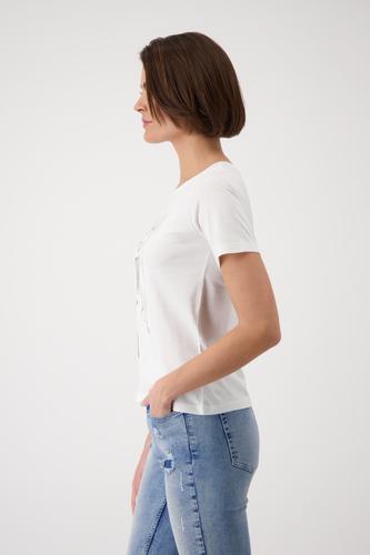 T-Shirt mit gezeichneter Frau 40 - Off-white