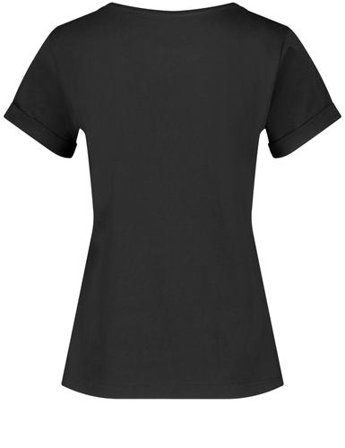 Basic T-Shirt 38 Figurumspielend - Schwarz