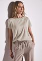 Gestreiftes T-Shirt Beige 38