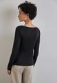 Shirt mit U-Boot-Ausschnitt 38 - Black