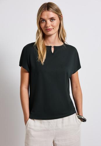Shirt mit Cut-Out Grün 42