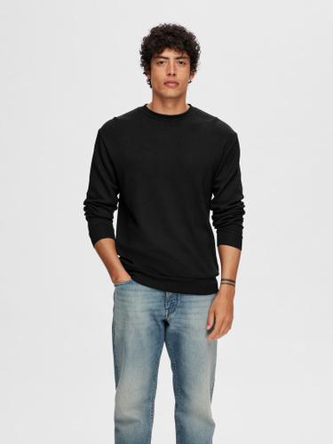 SLHEMANUEL SOFT CREW NECK SWEAT NOOS Schwarz L