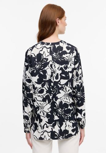 Bluse Viskose Langarm Schwarz 38/Langarm