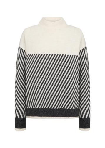SC-NESSIE STRIPE 71 L - C Cream Melange Combi