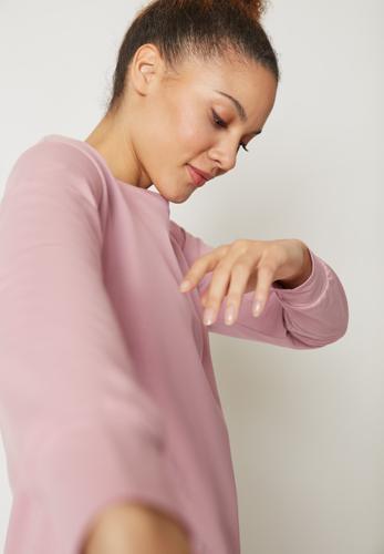 Skiny Damen Shirt langarm Night In Mix & Match 40 - Rose Smoke
