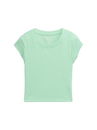 Cropped Ripp T-Shirt 140 Cropped Fit - Light Garden Green