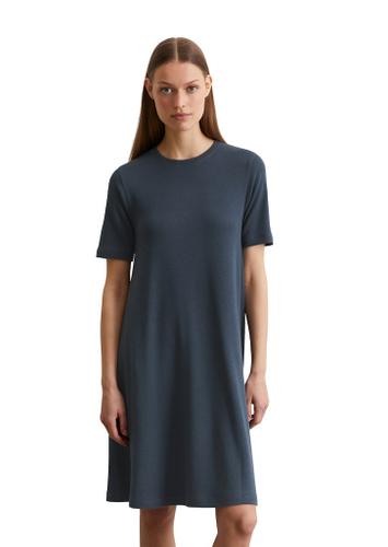 Jerseykleid loose S - Muted Blue