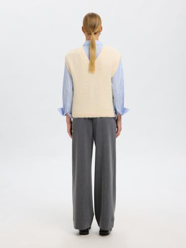 SLFGABELLA KNIT VEST XS Locker geschnitten - Birch