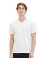 Basic T-Shirt im 2er-Pack mit V-Ausschnitt XXL Regular Fit - White