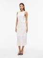 VIAMALINA S/L MIDI DRESS/VOL/PB XL Normal geschnitten - Snow White
