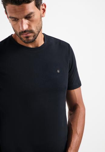 T-Shirt Crewneck Peached L Regular Fit - Black