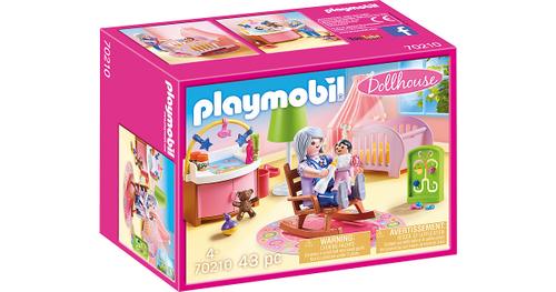 Playmobil® Playmobil® Konstruktions-Spielset »Babyzimmer (70210), Dollhouse«, (43 St), Made in Germany
