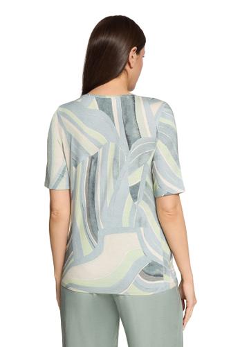 Printshirt 46 Tailliert - Mint/Green