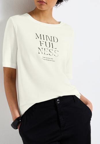 Softes Shirt mit Wording 36 - Off White