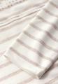 Folienprint Streifenshirt Beige 38