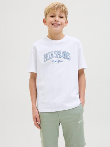 JJDETROIT TEE SS CREW NECK JNR Weiß 152