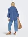 ONLGRACE 3/4 DNM SHIRT CRO NOOS S Locker geschnitten - Medium Blue Denim