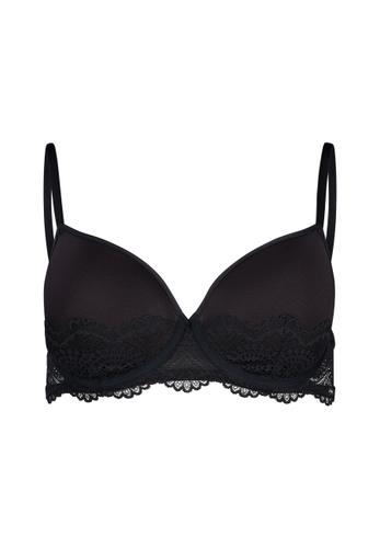 Skiny Damen Spacer BH Micrornaments 85 C - Black