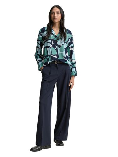 Oversize Bluse mit Muster 36 Oversized Fit - Green Dots And Shapes Design