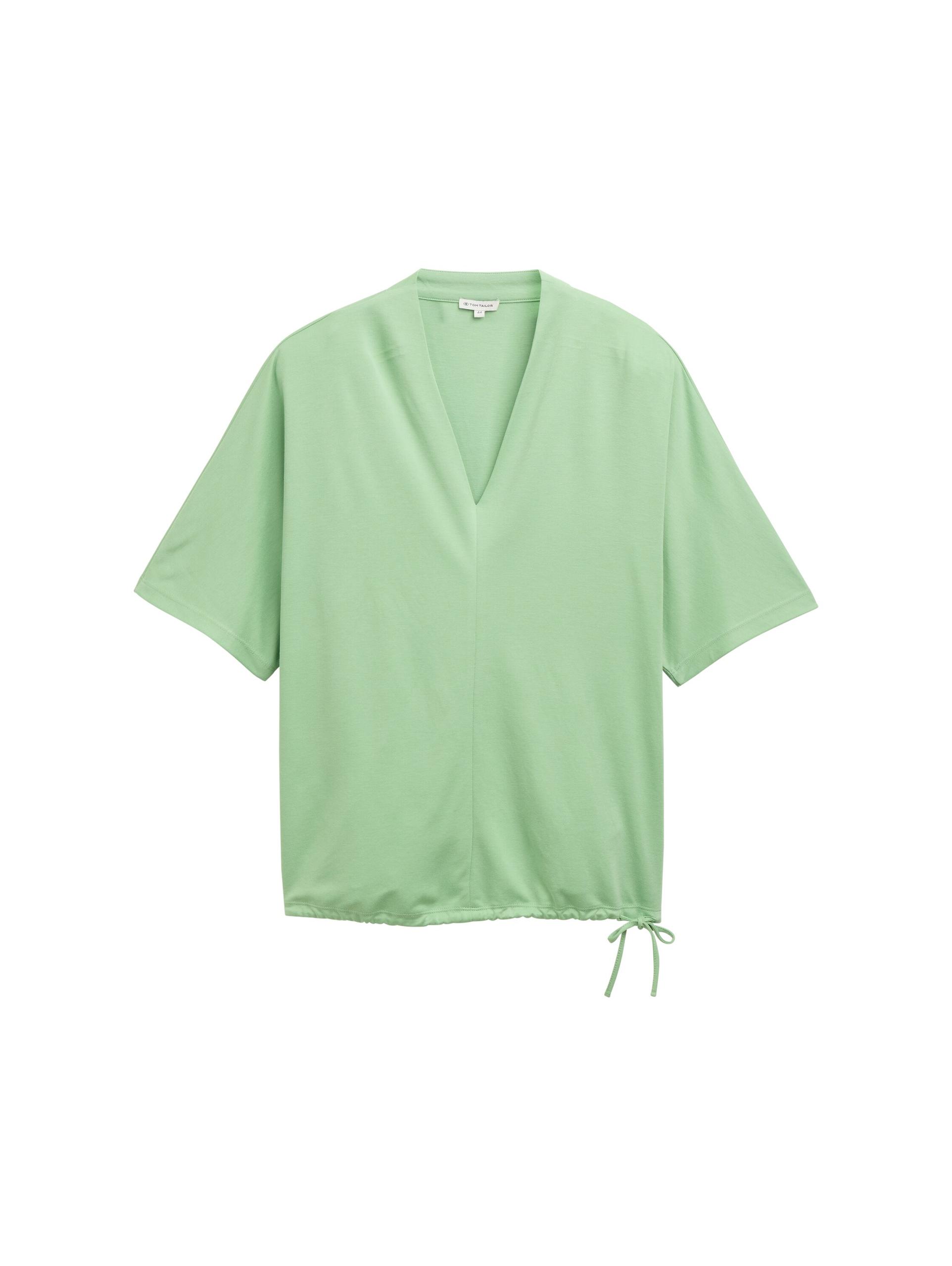 Plus Size - T-Shirt mit V-Ausschnitt 48 Regular Fit - True Green