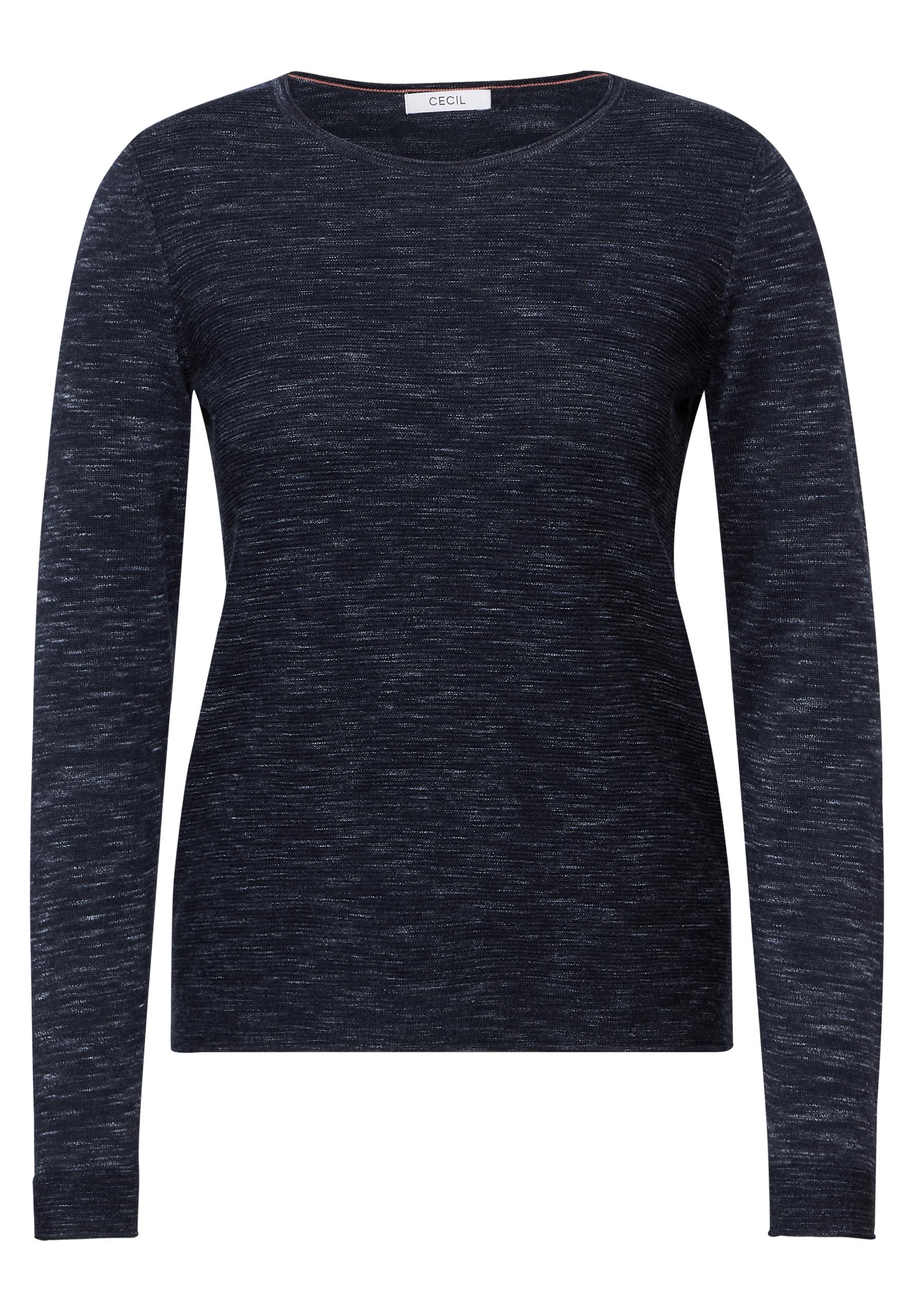 Strukturpullover L - Heather Universal Blue