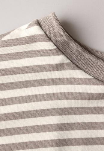 Gestreiftes T-Shirt Beige 36