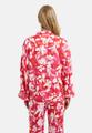 Blouse with collar + placket, voluminous batwingsleeves w cuffs Rot 36